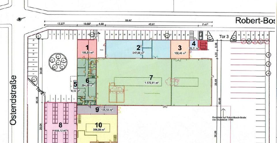 Parkplätze im Gewerbegebiet Pfungsadt zimmer