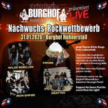 NACHWUCHS- ROCKWETTBEWERB 31.01.2026 Burghof Hühnerstall