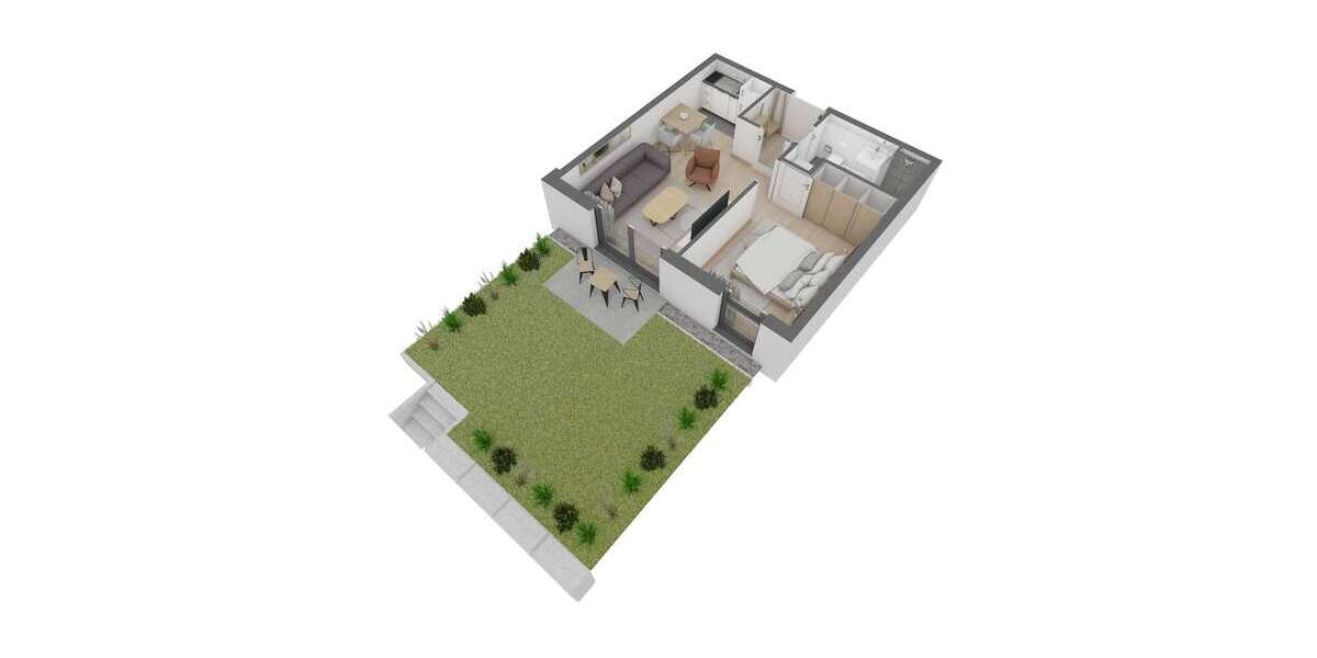 Etagenwohnung Offenbach am Main Bürgel - 2 Zimmer, 37 m&sup2;, 241.820&euro; | Angebot:26835202