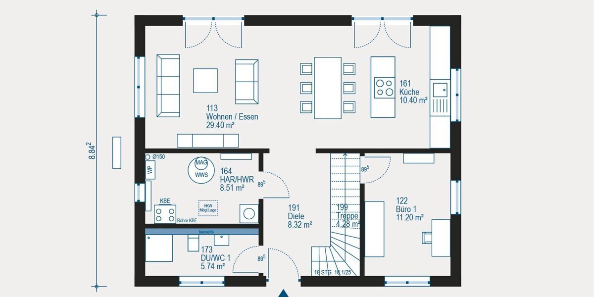 Individuelles Einfamilienhaus in Hofheim im Taunus- Flexibel geplant, hochwertig gebaut - Einfamilienhaus Hofheim am Taunus | Angebot:27312623