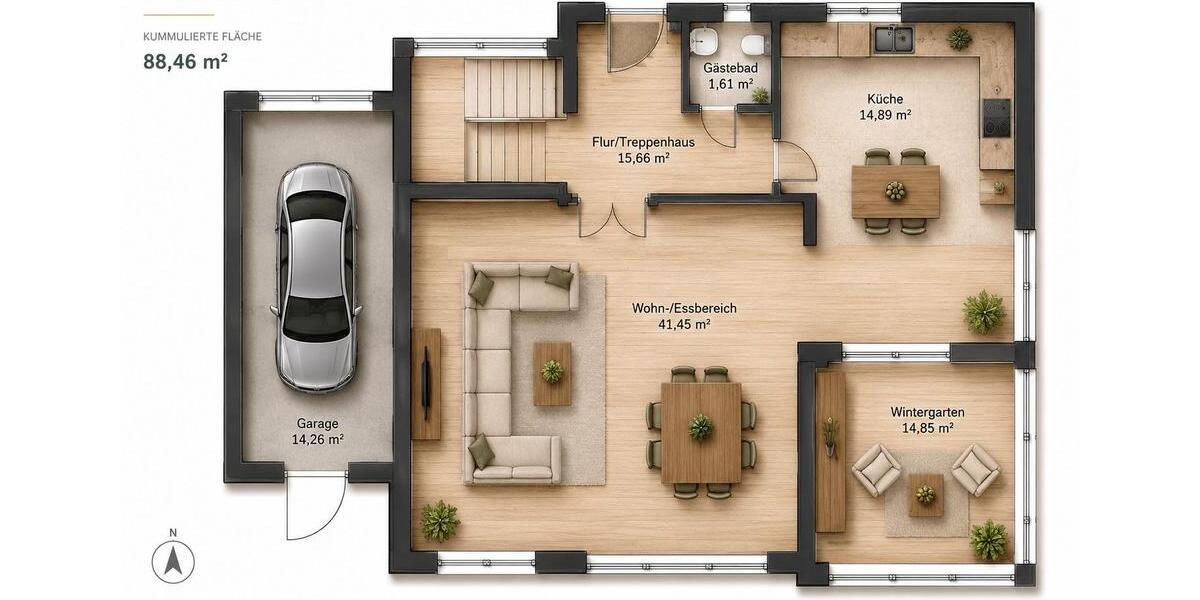 Einfamilienhaus Hochheim am Main - 4 Zimmer, 168 m&sup2;, 685.000&euro; | Angebot:26991378