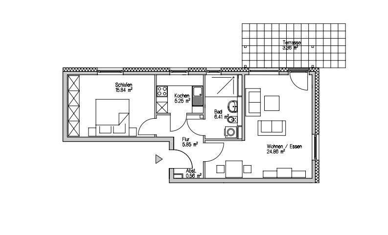 Etagenwohnung Raunheim - 2 Zimmer, 62 m&sup2;, 684&euro; | Angebot:26875642