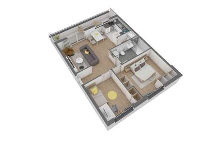 Wohnung Offenbach am Main Bürgel - 3 Zimmer, 69 m&sup2;, 436.070&euro; | Angebot:26835196
