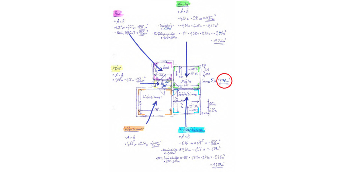 Dachgeschoßwohnung Rüsselsheim am Main - 2 Zimmer, 62 m&sup2;, 234.000&euro; | Angebot:17453221