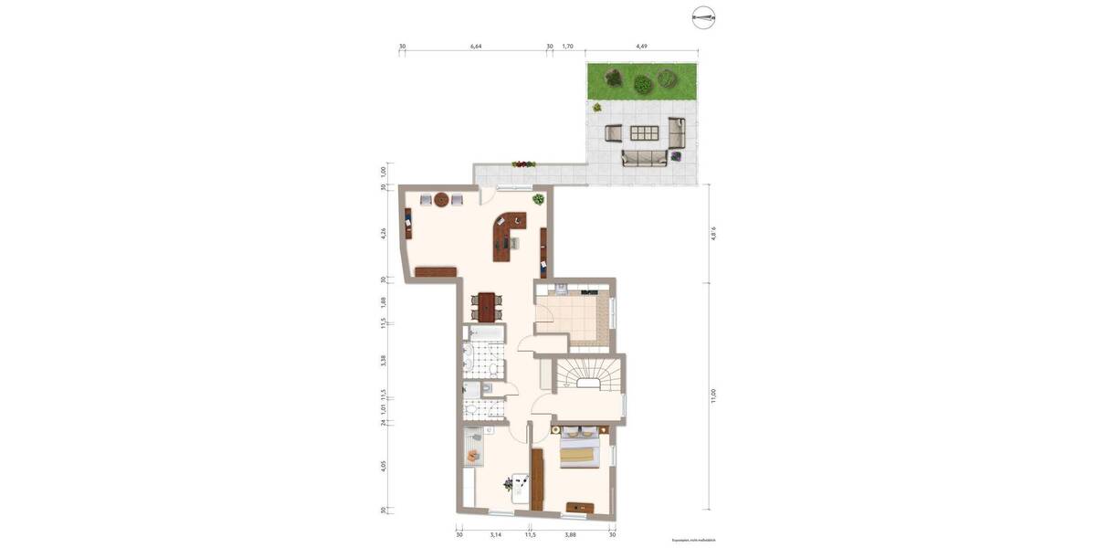 Etagenwohnung Trebur - 3 Zimmer, 109 m&sup2;, 389.000&euro; | Angebot:25998809