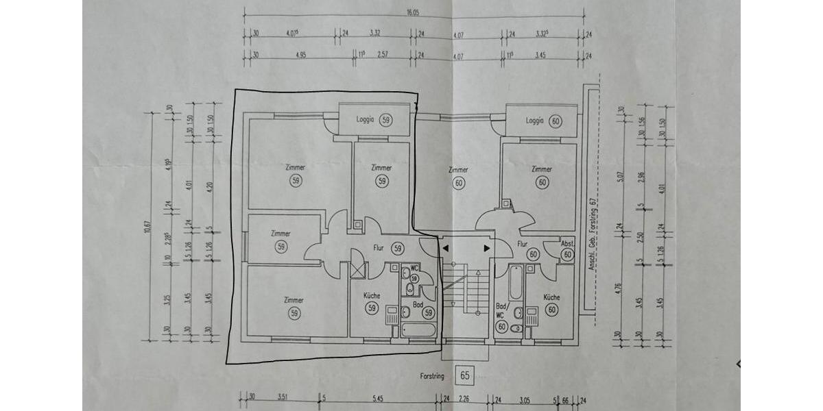 Etagenwohnung Langen (Hessen) - 4 Zimmer, 80 m&sup2;, 360.000&euro; | Angebot:27144255