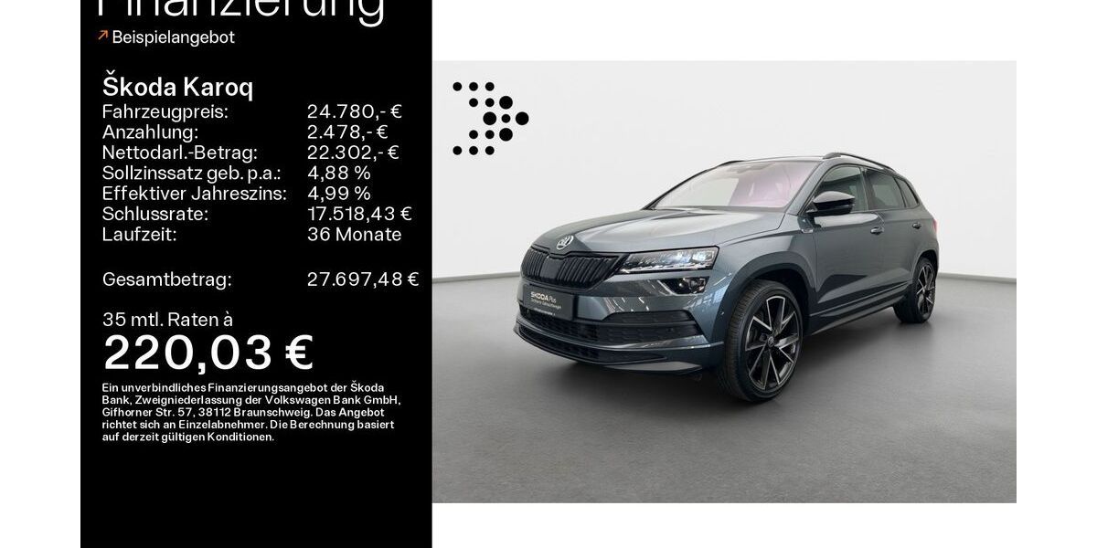 Skoda Karoq 67.183 km 24.780 &euro; Hofheim im Taunus 65719