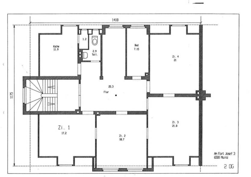 frisch renoviert, große helle Wohnung in Mainzer Altbau 4 zimmer