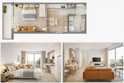 Wohnung zum Mieten in Darmstadt 780 € 28 m² 1 zimmer