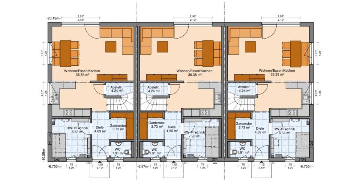 Reihenhaus Fischbachtal - 6 Zimmer, 154 m&sup2;, 599.000&euro; | Angebot:18621136
