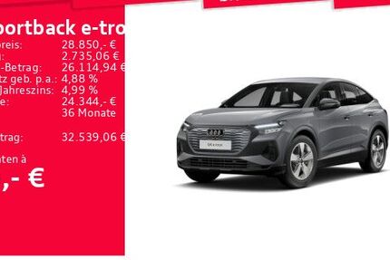 Audi Q4 e-tron 44.841 km 28.250 &euro; Frankfurt am Main 60314