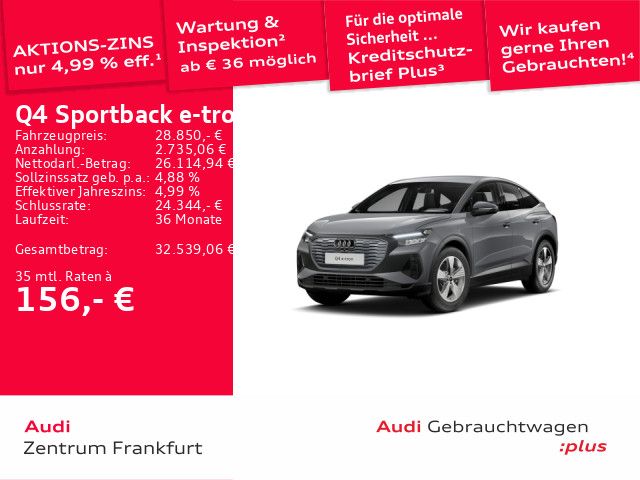 Audi Q4 e-tron 44.841 km 28.250 &euro; Frankfurt am Main 60314