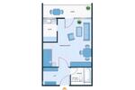 Etagenwohnung Frankfurt am Main Nied - 1 Zimmer, 34 m&sup2;, 148.900&euro; | Angebot:26962282