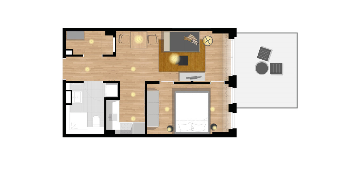 Etagenwohnung Frankfurt am Main Bornheim - 2 Zimmer, 42 m&sup2;, 1.335&euro; | Angebot:25513220