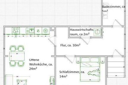 Wohnung Biblis - 2 Zimmer, 55 m&sup2;, 750&euro; | Angebot:26644187