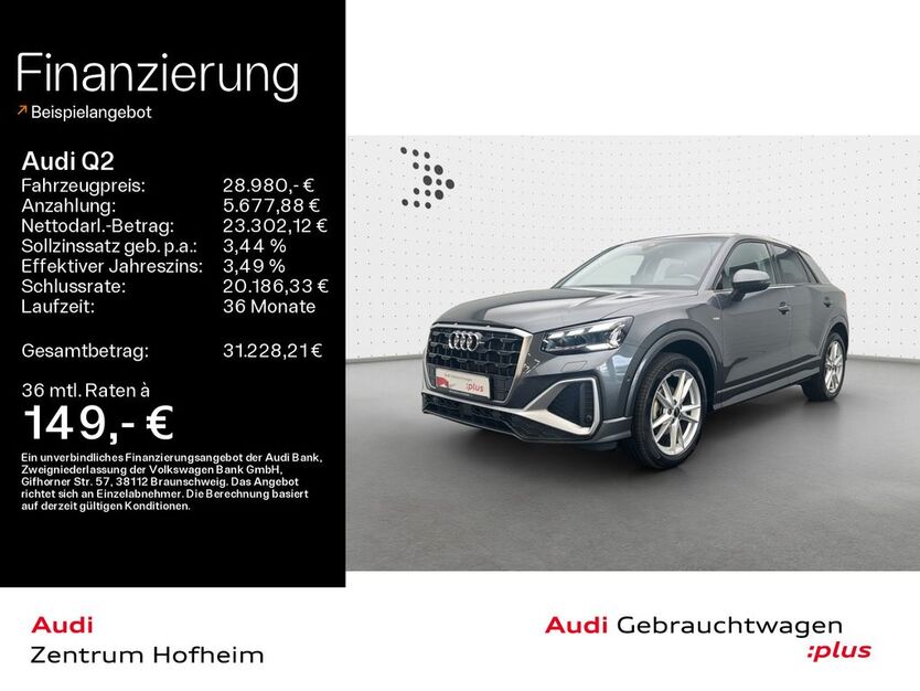 Audi Q2 10.429 km 27.999 € Hofheim 65719