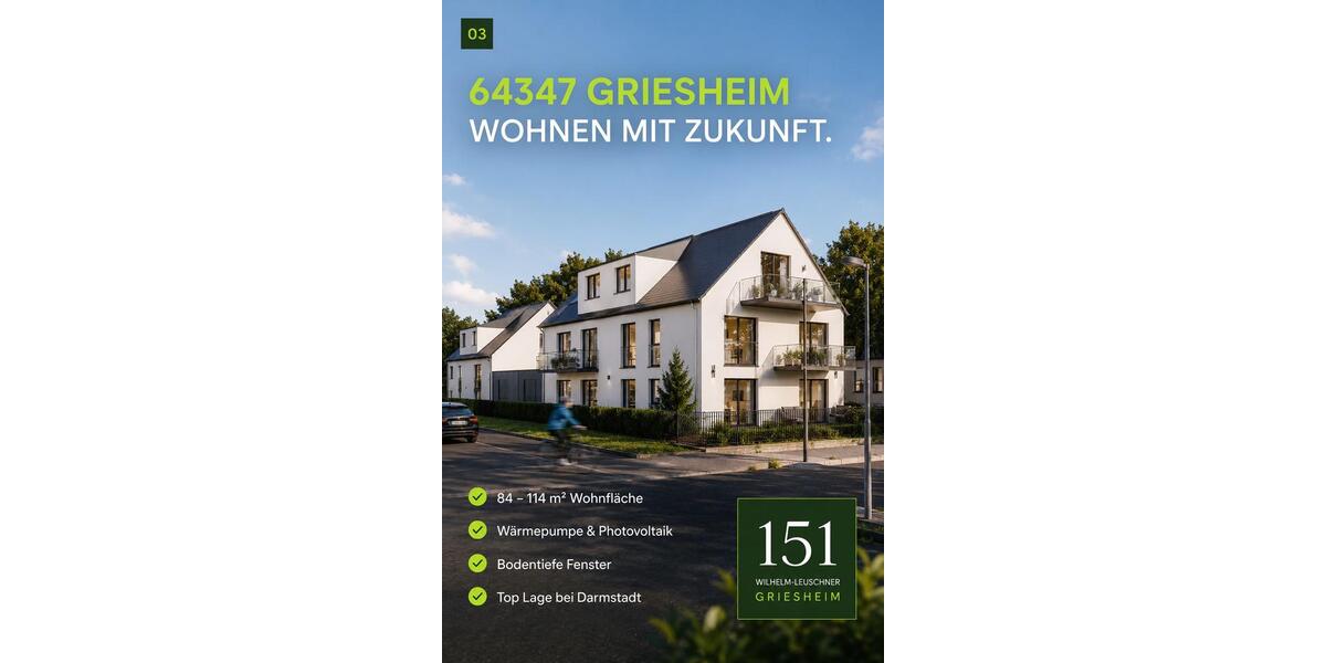 Etagenwohnung Griesheim - 2 Zimmer, 84 m&sup2;, 449.000&euro; | Angebot:26664267