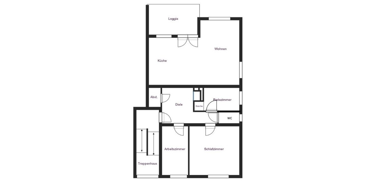 Großzügig geschnittene Drei-Zimmer-Wohnung in guter und ruhiger Wohnlage von Offenbach. - Etagenwohnung Offenbach Bieberer Berg | Angebot:27133823