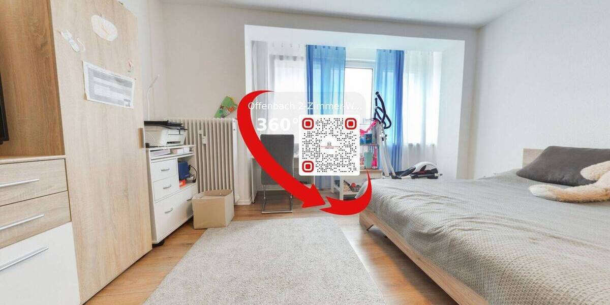 Etagenwohnung Offenbach am Main Bieberer Berg - 2 Zimmer, 57 m&sup2;, 185.000&euro; | Angebot:26434594