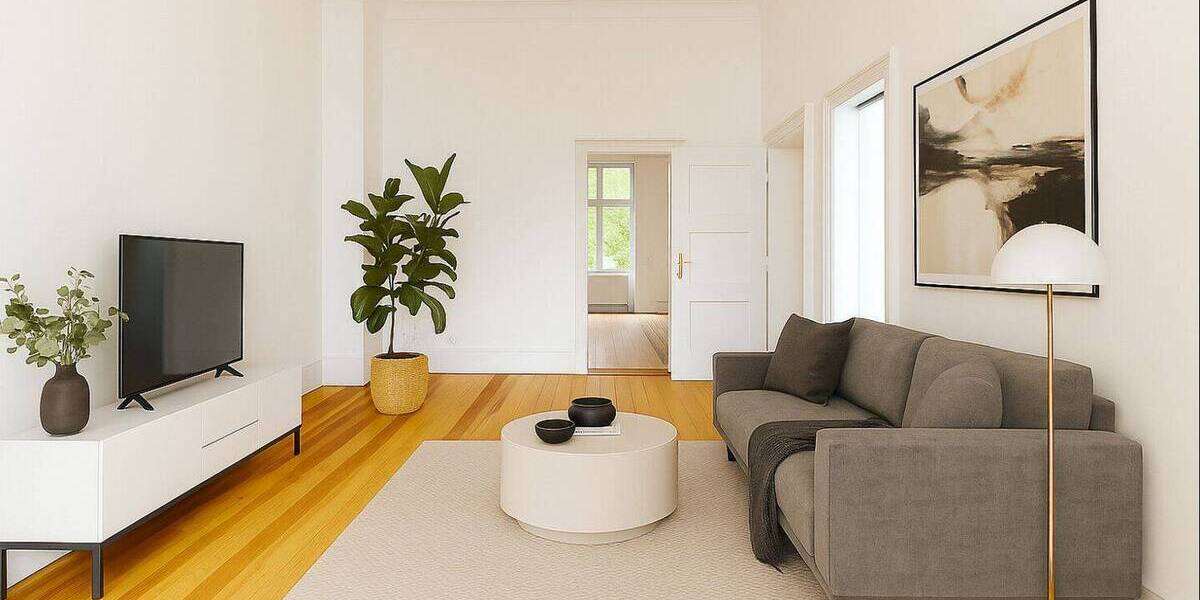 Erstbezug nach Sanierung - Charmante Altbauwohnung mit drei Zimmern, Wintergarten, Balkon und Aufzug 3 zimmer