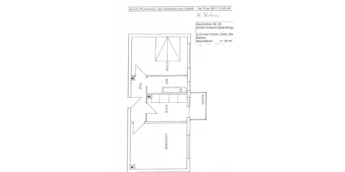Etagenwohnung Dreieich - 2 Zimmer, 51 m&sup2;, 168.000&euro; | Angebot:27097092