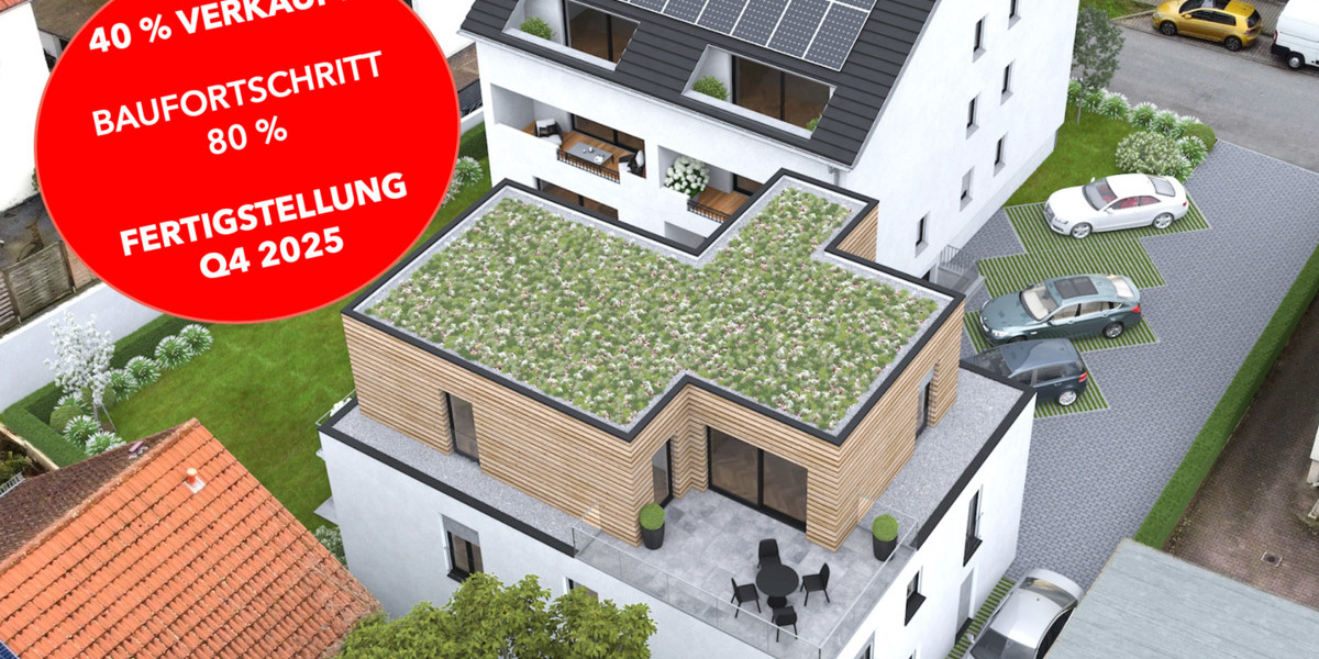 NEUBAU-ERSTBEZUG: Top moderne 3-Zimmerwohnung mit eigenem Garten und Terrasse - KfW-Effizienzhaus-40 3 zimmer