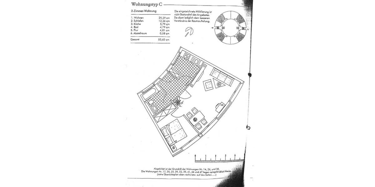 Etagenwohnung Frankfurt Gallus - 2 Zimmer, 54 m&sup2;, 299.900&euro; | Angebot:26418082