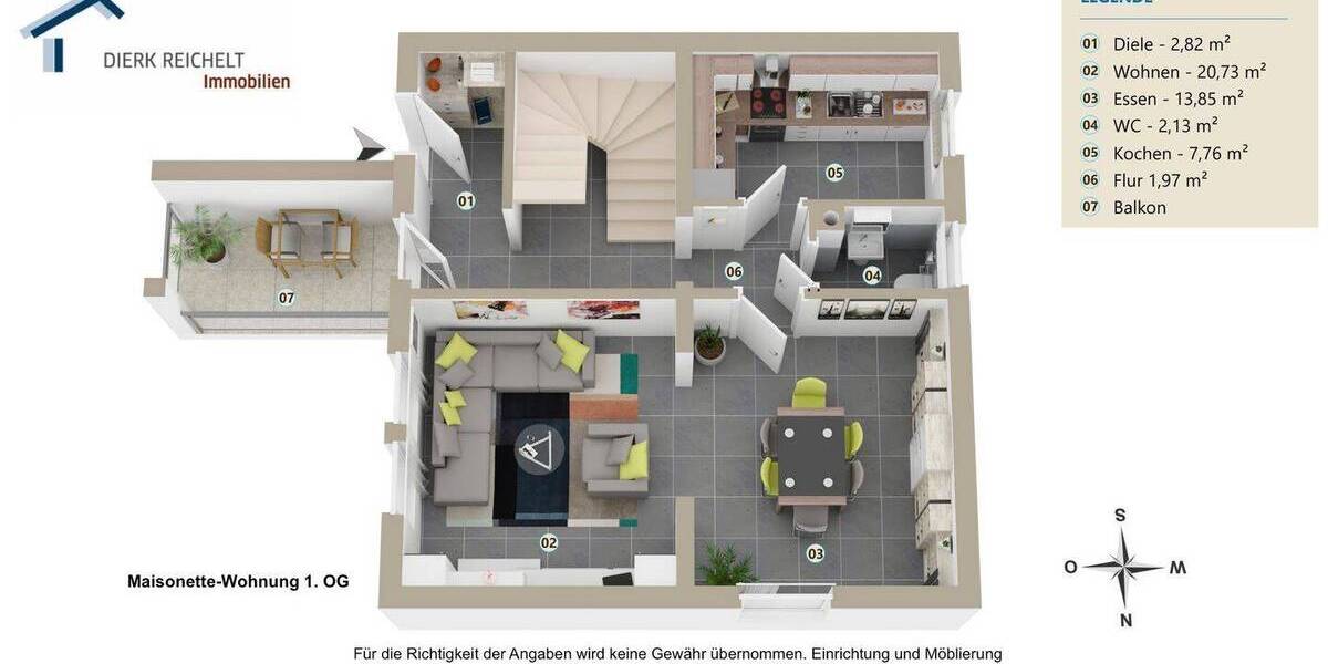 „Provisionsfrei“ Attraktive 4-Zimmer-Maisonette-Wohnung 4 zimmer