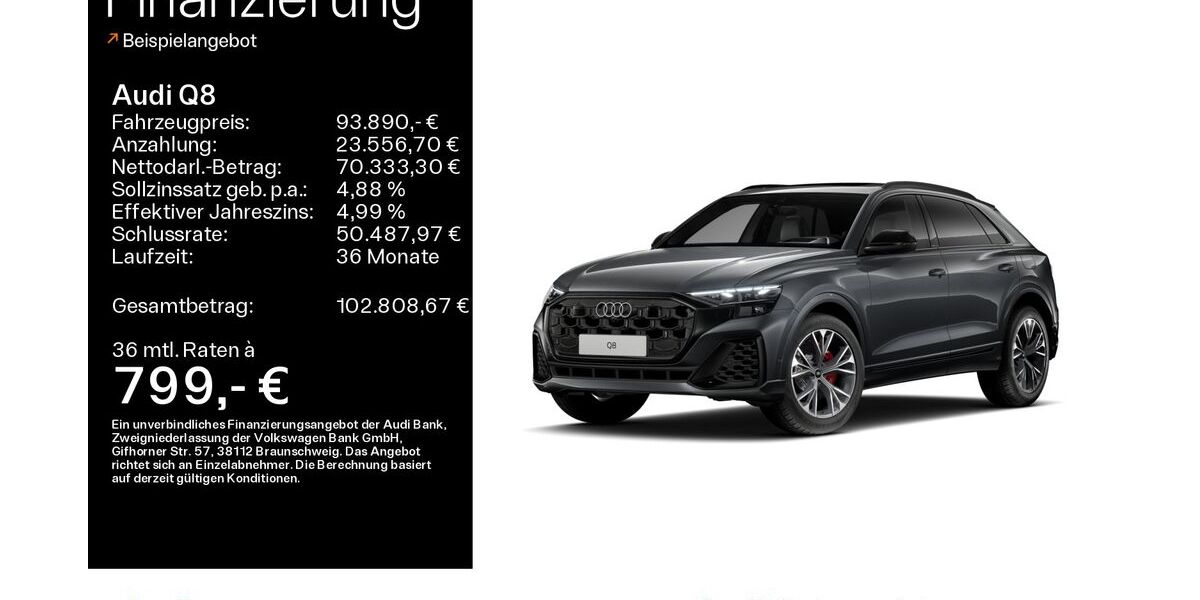 Audi Q8 27.000 km 93.890 &euro; Hofheim 65719