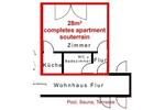 Etagenwohnung Frankfurt am Main Oberrad - 1 Zimmer, 28 m&sup2;, 229.000&euro; | Angebot:26927297