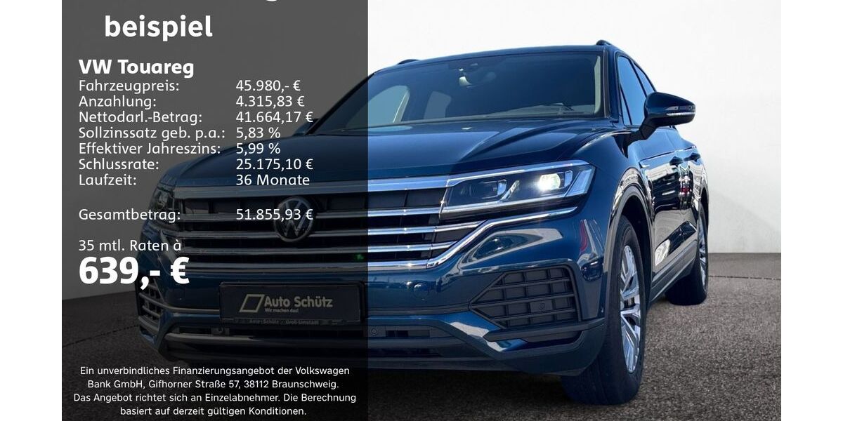 VW Touareg 49.900 km 45.980 &euro; Groß-Umstadt 64823