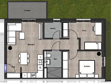 Etagenwohnung Darmstadt / Arheilgen Arheilgen - 3 Zimmer, 72 m&sup2;, 1.690&euro; | Angebot:25684807