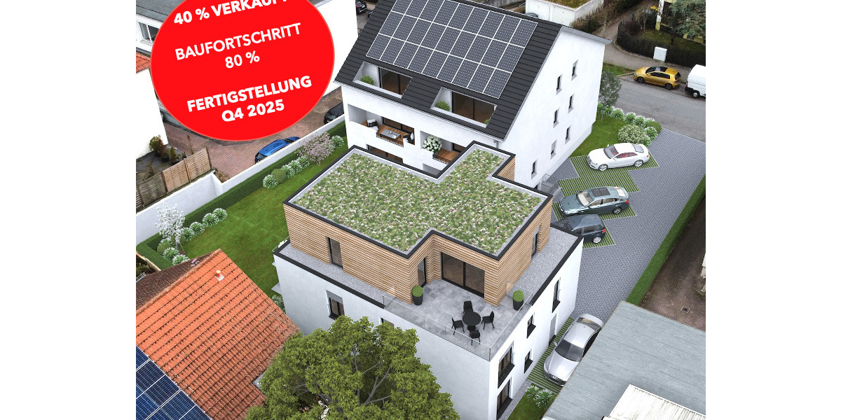NEUBAU-ERSTBEZUG: Top moderne 3-Zimmerwohnung mit großzügigem Balkon - KfW-Effizienzhaus-40 3 zimmer