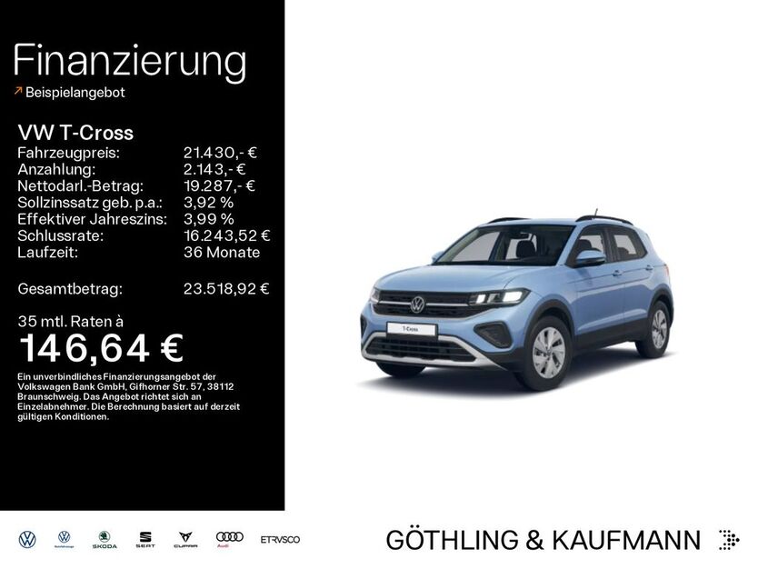VW T-Cross 12.348 km 21.430 € Hofheim 65719