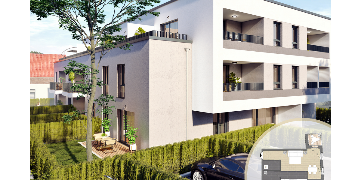 Etagenwohnung Hattersheim am Main Hattersheim - 1 Zimmer, 40 m&sup2;, 239.000&euro; | Angebot:24884708