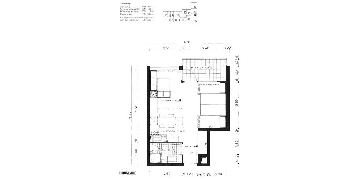 Etagenwohnung Mörfelden-Walldorf Walldorf - 1.5 Zimmer, 39 m&sup2;, 135.000&euro; | Angebot:27219947