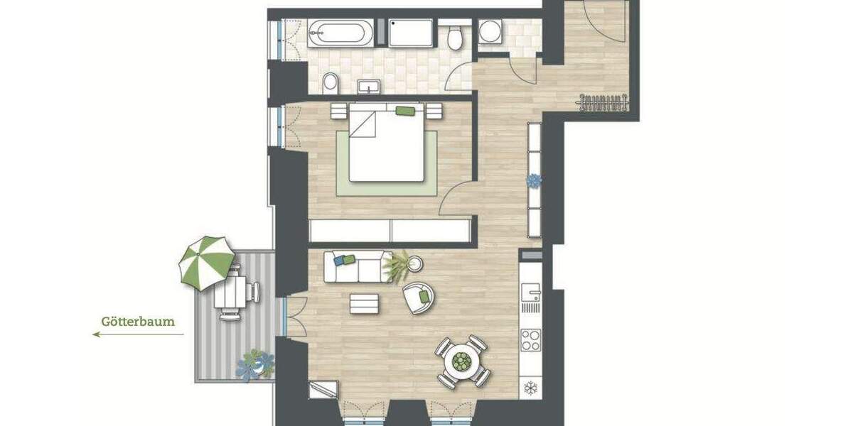 Etagenwohnung Heppenheim - 2 Zimmer, 67 m&sup2;, 349.500&euro; | Angebot:25701625