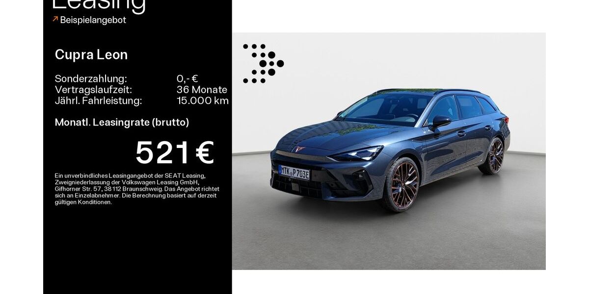 Cupra Leon 5.000 km 41.800 &euro; Hofheim-Diedenbergen 65719