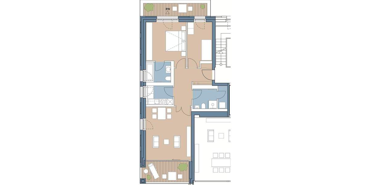 Etagenwohnung Frankfurt am Main Altstadt - 3 Zimmer, 88 m&sup2;, 899.000&euro; | Angebot:24687589