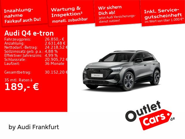 Audi Q4 e-tron 58.202 km 26.850 &euro; Frankfurt am Main 60314