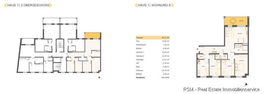 Etagenwohnung Frankfurt am Main Bornheim - 4 Zimmer, 92 m&sup2;, 852.000&euro; | Angebot:26410160