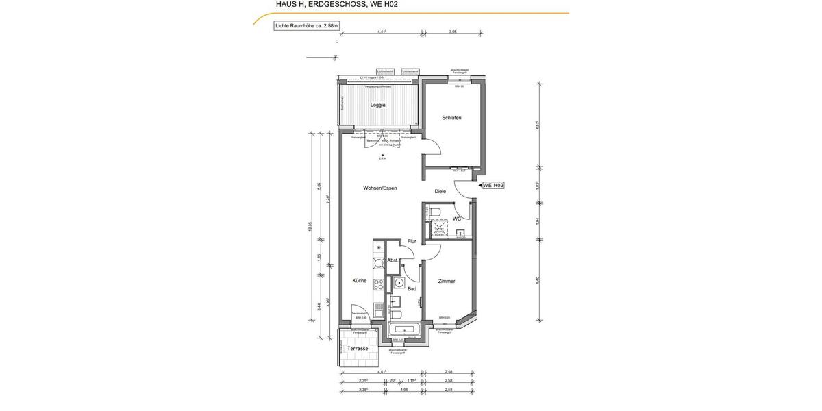Erdgeschoßwohnung Darmstadt Bessungen - 3 Zimmer, 99 m&sup2;, 1.550&euro; | Angebot:26443571