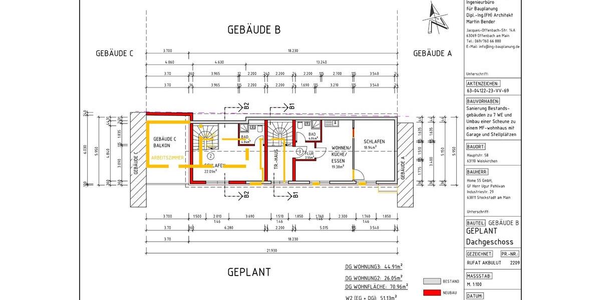 MFH-Projekt mit Grundstück | 10 WE | Bestand+Neubau|Rodgau-Weiski zimmer