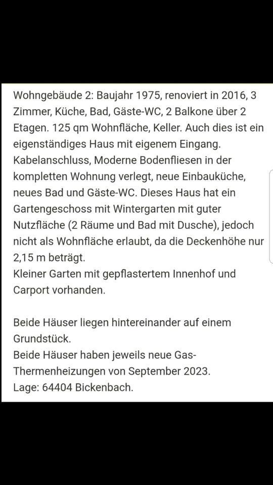 Zwei Familien Häuser zum Preis von einer zu Verkaufen