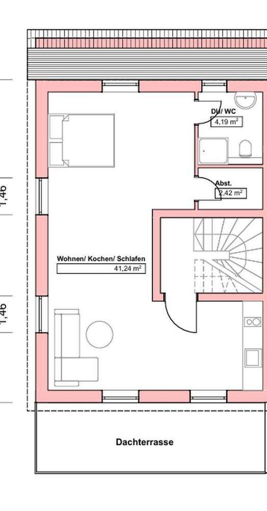 Wohnung zum Mieten in Hessen - Riedstadt 1.100 € 52 m²