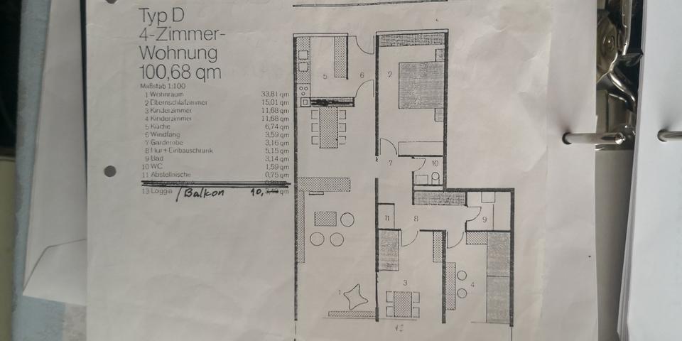 Etagenwohnung Dietzenbach - 4 Zimmer, 100 m&sup2;, 245.000&euro; | Angebot:22359662
