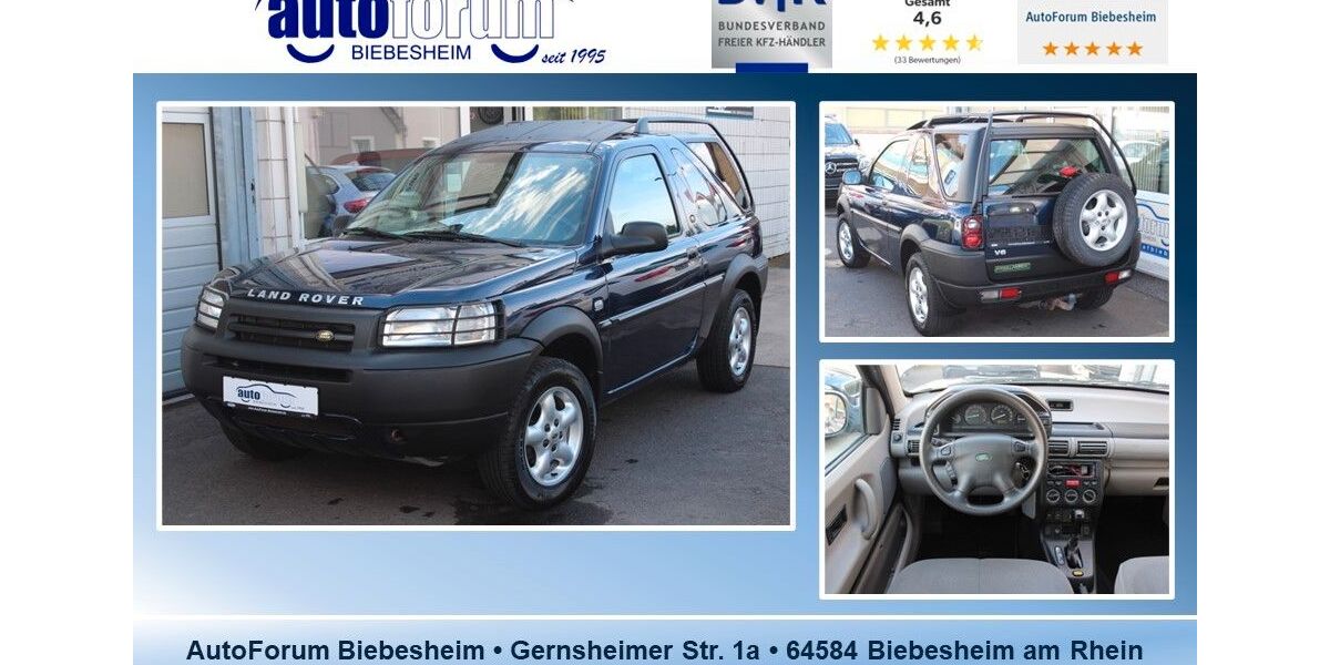 Land Rover Freelander 90.000 km 5.999 &euro; Biebesheim 64584
