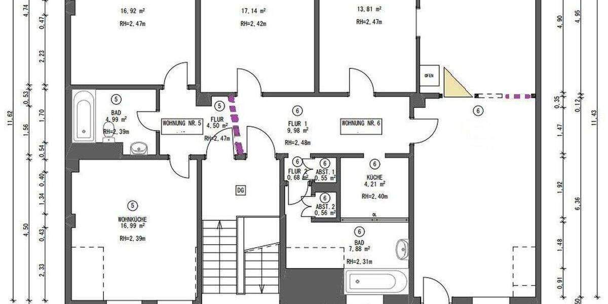Etagenwohnung Darmstadt Darmstadt-Nord - 6 Zimmer, 152 m&sup2;, 690.000&euro; | Angebot:25037955