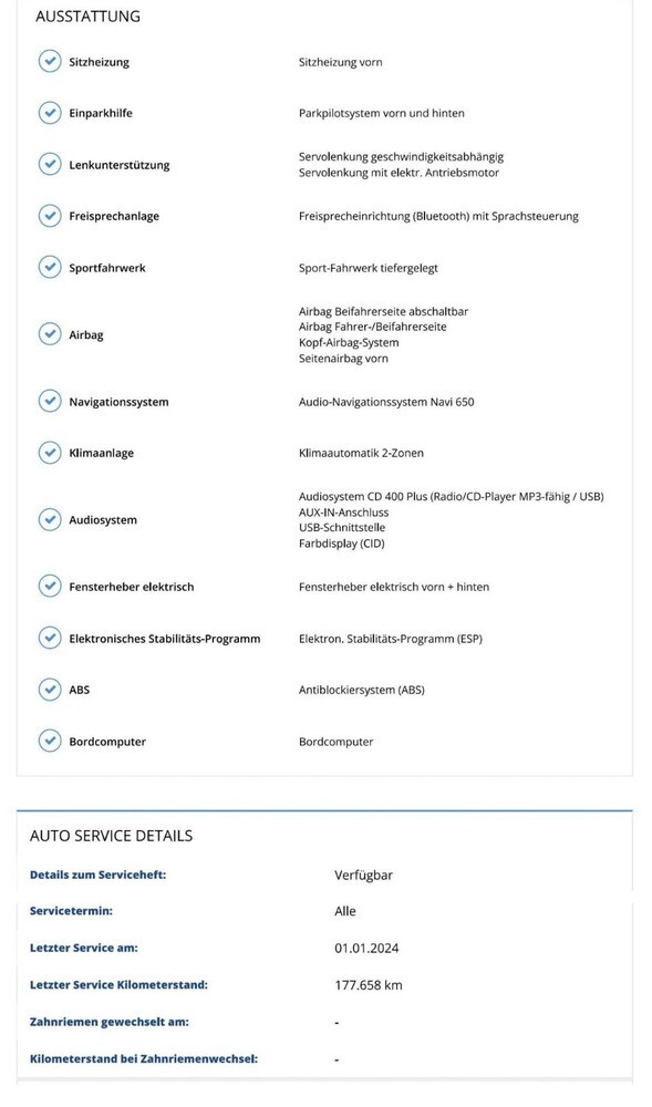 Opel Zafira 188.264 km 7.800 € Rodgau 63110