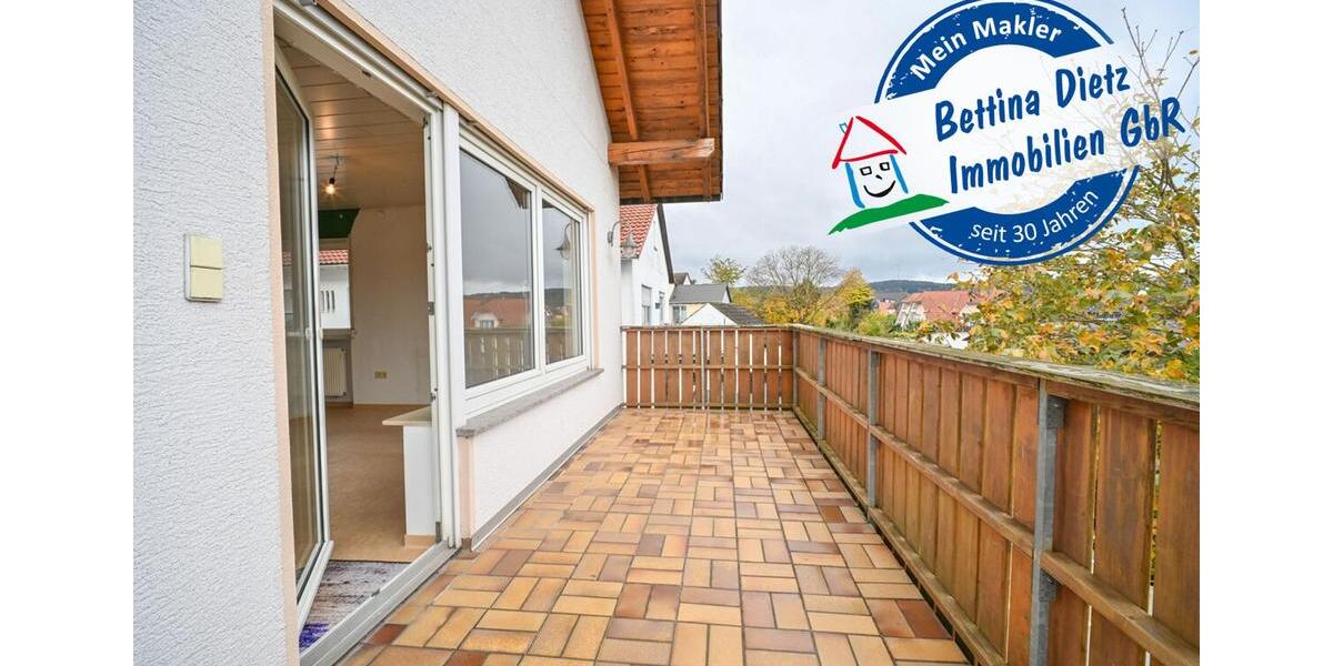 DIETZ: Gepflegte 4 Zi-Wohnung im ersten OG - 2 Balkon - Garage 4 zimmer